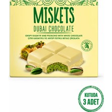 Miskets Beyaz Çikolatalı Dubai Çikolatası 100 gr x 3 Adet