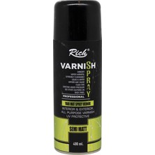 Rich Yarı Mat Sprey Vernik 400ML Kolay Uygulama ile Çok Yönlü Kullanım için Tasarlandı