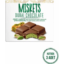 Miskets Sütlü Dubai Çikolatası 100 gr x 3 Adet