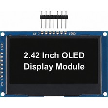 Motorobit 2.42 128X64 SSD1309 OLED LCD Ekran - Beyaz