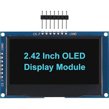 Motorobit 2.42 128X64 SSD1309 OLED LCD Ekran - Mavi