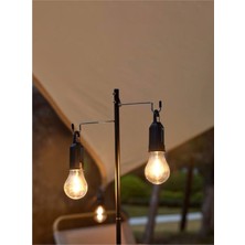 3 Kademeli Type-C Şarjlı 2 Adet Kamp Lambası 1200MAH Warm Light Taşınabilir LED Işık