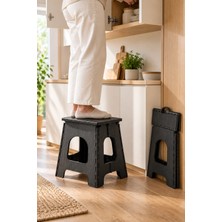 Dovi Home Pratik Büyük Katlanabilir Tabure - Katlanır Kamp Tabure - Piknik Tabure 45CM