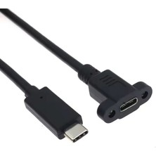 Motorobit USB Type-C 2.0 Erkek-Dişi Panel Montaj Uzatma Kablosu - 30CM