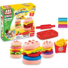 Art Craft 150 gr Hamburger Set Oyun Hamuru 3 Renkli Parça ile El Becerisi Geliştirici Oyun