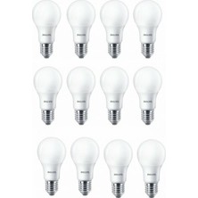 Philips E27 Essential Duy Tipi 13W - 100W 6500K Beyaz Işık LED Ampul 12'li Enerji Tasarruflu