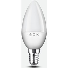 Ack AA09-00610 6,5W 220-240V LED Ampul E14 Duy Tipi ile 3000K Gün Işığı Renk Sıcaklığı Sunan Şık Tasarım