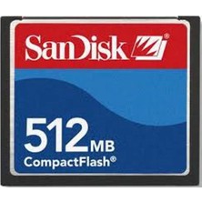 Sandisk 512 MB Compact Flash Hafıza Kartı Hız Parametreleri ve Uyumluluk Sertifikaları ile