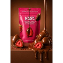 Miskets Sütlü Çikolata Kaplamalı Çilek 80 gr x 3 Adet