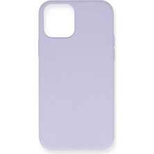 Efnaz Style Apple iPhone 12 Pro Max Kılıf Nano Içi Kadife Silikon- Lila