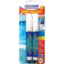 Vodaseal Beyaz Derz Kalemi 2'Li Set, Çift Yönlü Uç ile Kokusuz ve Dayanıklı Formül