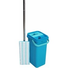 Motek Mavi Palet Mop Temizlik Seti Mikrofiber Malzeme ile Ergonomik Tasarım