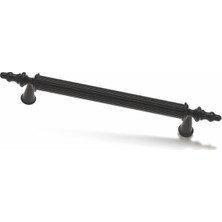 Sezgin Kumru Mat Siyah Lüks Mobilya Dolap Çekmece Kulp 128 mm Şık Tasarım ve Dayanıklılık