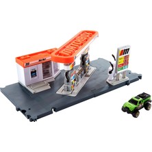 Renkli Matchbox Aksiyon Sürücüleri Oyun Seti Benzin İstasyonu Erkek Çocuklar İçin Eğlenceli