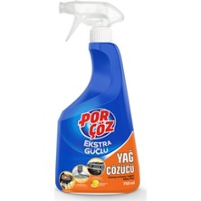 Porçöz Ekstra Güçlü Yağ Çözücü Sprey Mutfak 750 ml Etkili Temizlik Özelliği ile
