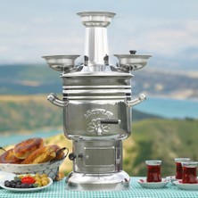 Sözenler 6 Litre Krom Kömürlü Semaver KS14-CEYHAN