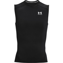 Under Armour Erkek Kolsuz 1361522-001 Tişört Siyah-001 HeatGear® Kumaş ile Spor ve Günlük Kullanım için Şık Tasarım