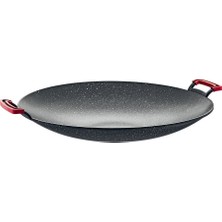 Oms Granit Kavurma Tava 40 cm 1 Parça Gri Renkli Sağlıklı ve Dayanıklı Granit Kaplama 3225000740