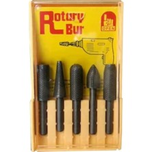 5'li Rotary Bur Matkap Uçlu Eğe Seti Yüksek Aşınma Direnci ile Profesyonel Kalite