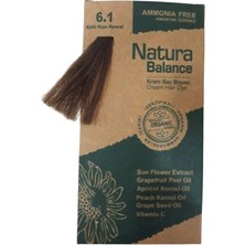 Natura Balance Külü Koyu Kumral 6.1 Krem Saç Boyası 60 ml Amonyaklı Form ile Canlı Renkler