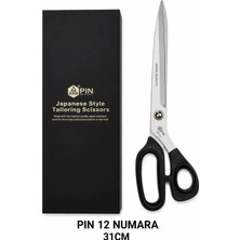 Terzi Market Pin No:12 31 cm Terzi Makası – Profesyonel Büyük Boy Kumaş Kesim Makası