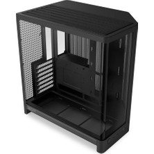 Nzxt H6 (2026) CC-H62FB-01 Siyah Kompakt Çift Bölmeli Temperli Cam USB 3.0 Atx Mid Tower Kasa
