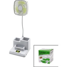Efnaz Style Kalemlikli Masaüstü Vantilatör USB Şarjlı Fan:8.9cm- Akrobat AYAK=23CM+KALEMLİK:36.5CM Telefonluk GS-270