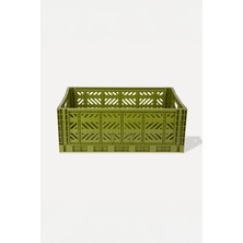 Aykasa 604022 Maxibox Olive Katlanabilir Kasa