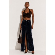 Feyna Monaco Kadife Denim Etek