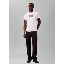 Calvin Klein Jeans T-Shirt, L, Beyaz