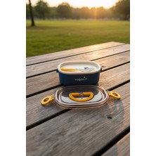 Vagonlife Bento 600ML Paslanmaz Çelik Sefer Tası - Mavi