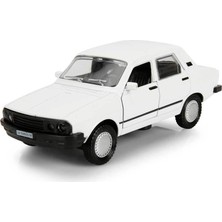 Belirtilmemiş OEM Metal Çek Bırak Toros Araba - Beyaz Die-Cast Model Dayanıklı Tekerlek Özellikli