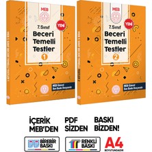 İnformal Yayınları 7.sınıf Meb Beceri Temelli Testler 1 ve 2. Kitap Set Örnek Soru Bankası (Renkli Baskı) Baskı Ücreti