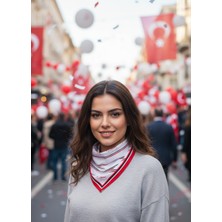 Tua İpek K.atatürk Imza Desen Fular/bandana
