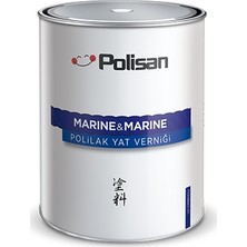 Polisan Marine&Marine 0,75 L Polilak Yat Verniği Ahşap Aksamları Koruma Amaçlı Parlak Vernik