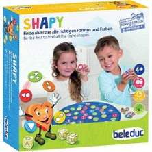Beleduc Shapy Eğlenceli Şekiller Yarışıyor Oyunu 5-7 Yaş İçin Renk ve Şekil Tanıma Geliştirici