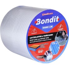 Bondit Çatı İzolasyon ve Tamir Bandı 2 Metre x 10 cm Su Yalıtım Özellikli Aşınmaya Dirençli