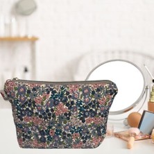 İstanbul Erguvan Kadın Koop Çiçekli Makyaj Çantası