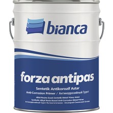 Bianca Forza Antipas Gri 3 Kg Sentetik Antikorozif Astar Metal Yüzeyler İçin Yüksek Kapatıcılık