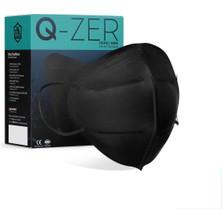Medizer Qzer 50 Adet Siyah Ffp2 N95 Maske 5 Katmanlı Koruma ile Rahat Nefes Alma Özelliği