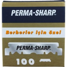 Perma-Sharp Permasharp 100'lü x 5 Adet Single Edge Berber Bıçağı Paslanmaz Çelik ile Profesyonel Tıraş Deneyimi