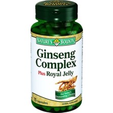 Nature'S Bounty 75 Kapsül Ginseng Complex Arısütü ve B12 Vitamini İçeren Doğal Takviye
