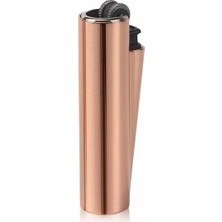 CLİPPER Metal Kılıflı Çakmak Gold Dayanıklı Metal Alaşım ile Şık Tasarım ve Estetik Kullanım