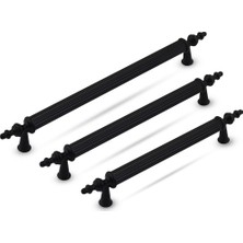 Trend Trendkulp Mat Siyah Retro Dolap Çekmece Kulpları - Alüminyum Malzeme ve Fırın Boya İşlemeli