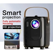 Junglee Android Mini Projeksiyon Cihazı Wifi Bluetooth USB 4K 1080P Ev Sinema Yansıtma Cihazı