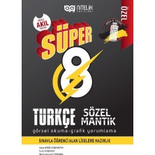 Nitelik Yayınları 8. Sınıf Süper Türkçe Sözel Mantık Soru Nesil (B) 88 Sayfa Ciltsiz Kitap