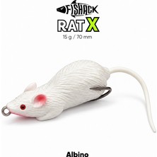 Silikon Fare - 15G 70MM - Fishack Ratx -  Albino