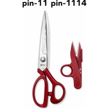 Terzi Market Pin Kırmızı 11 No Profesyonel Terzi Makası 28 cm – Çıt Makas Hediyeli