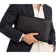 Derise Club Küçük Boy Siyah MacBook 13” 13,3 iPad Air 5 ve Notebook Tablet Kılıfı