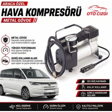 OtoÇizgi Transporter Lastik Hava Kompresörü - Çakmaklık Girişli Göstergeli Metal Gövdeli Oto Şişirme Pompası